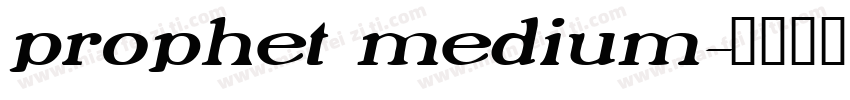 prophet medium字体转换